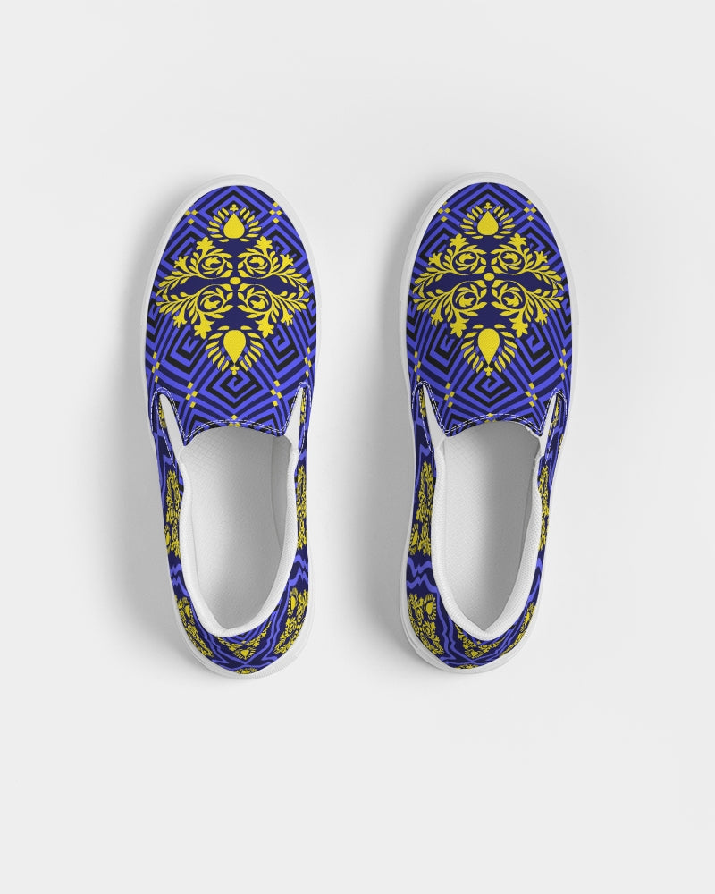 Women's Slip-On- Sweet Blues-Pat Sutton Designs