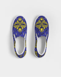 Women's Slip-On- Sweet Blues-Pat Sutton Designs