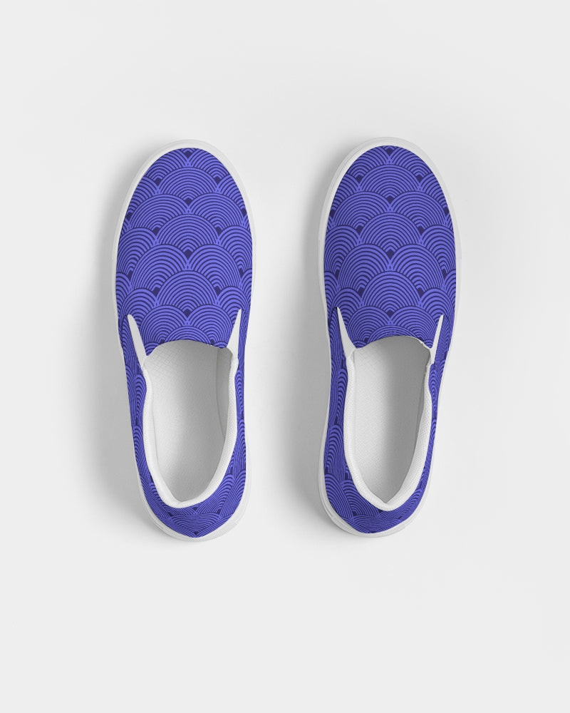 Women's Slip On- Dynamic Periwinkle-Pat Sutton Designs
