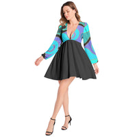 Baby Doll Dress- Teal Prelude-Pat Sutton Designs