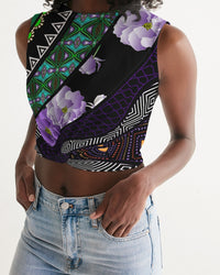 Women's Cropped Tank- Adorned-Pat Sutton Designs