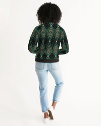 Women's Jacket- Mint Green Ribbons-Pat Sutton Designs