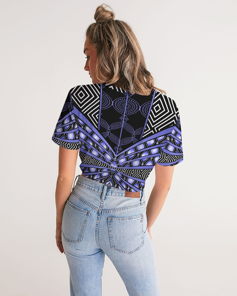Cropped Tee-Sky Princess-Pat Sutton Designs