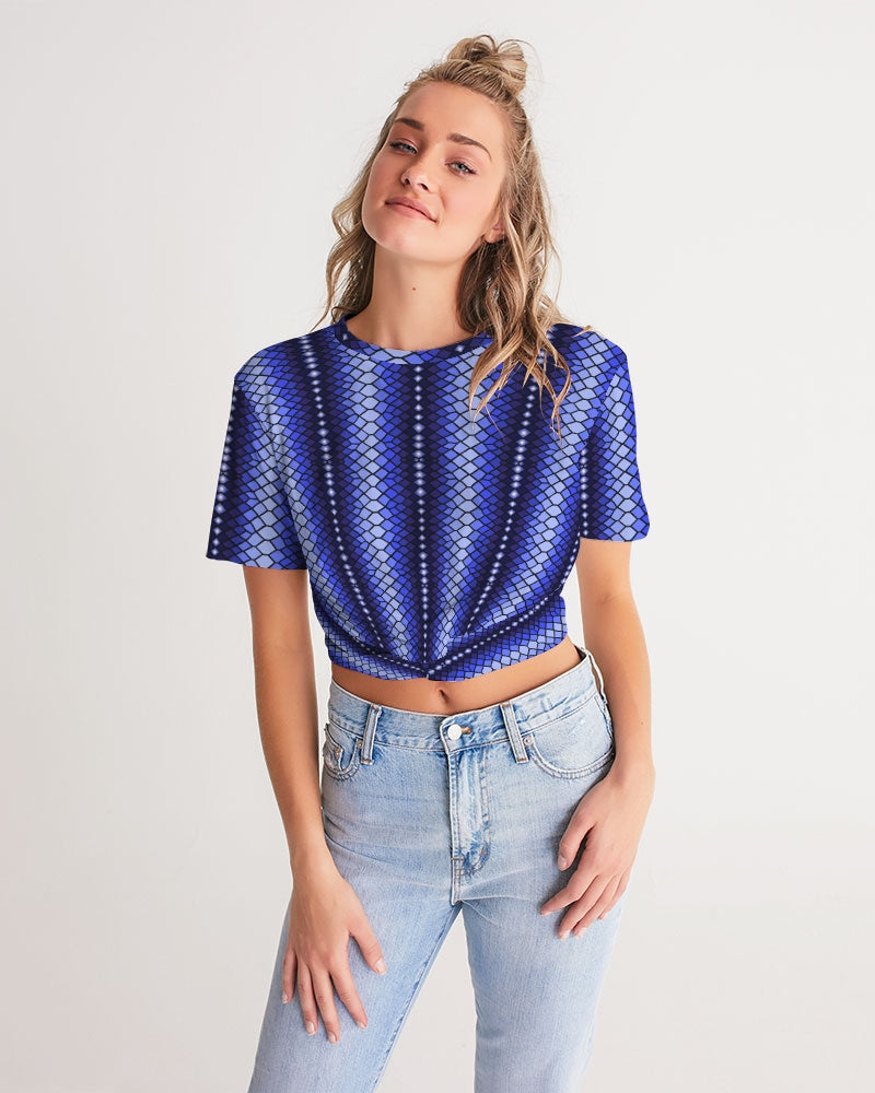 Cropped Tee- Midnight Blues-Pat Sutton Designs