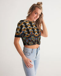Cropped Tee- Woven Threads-Pat Sutton Designs