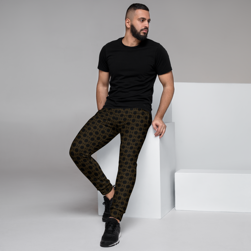 Men's Joggers- Happy Design-Pat Sutton Designs