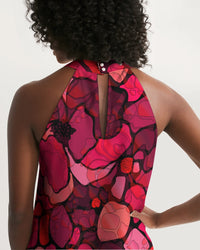 Women's Halter Dress- Watercolor Harvest-Pat Sutton Designs