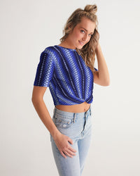 Cropped Tee- Midnight Blues-Pat Sutton Designs