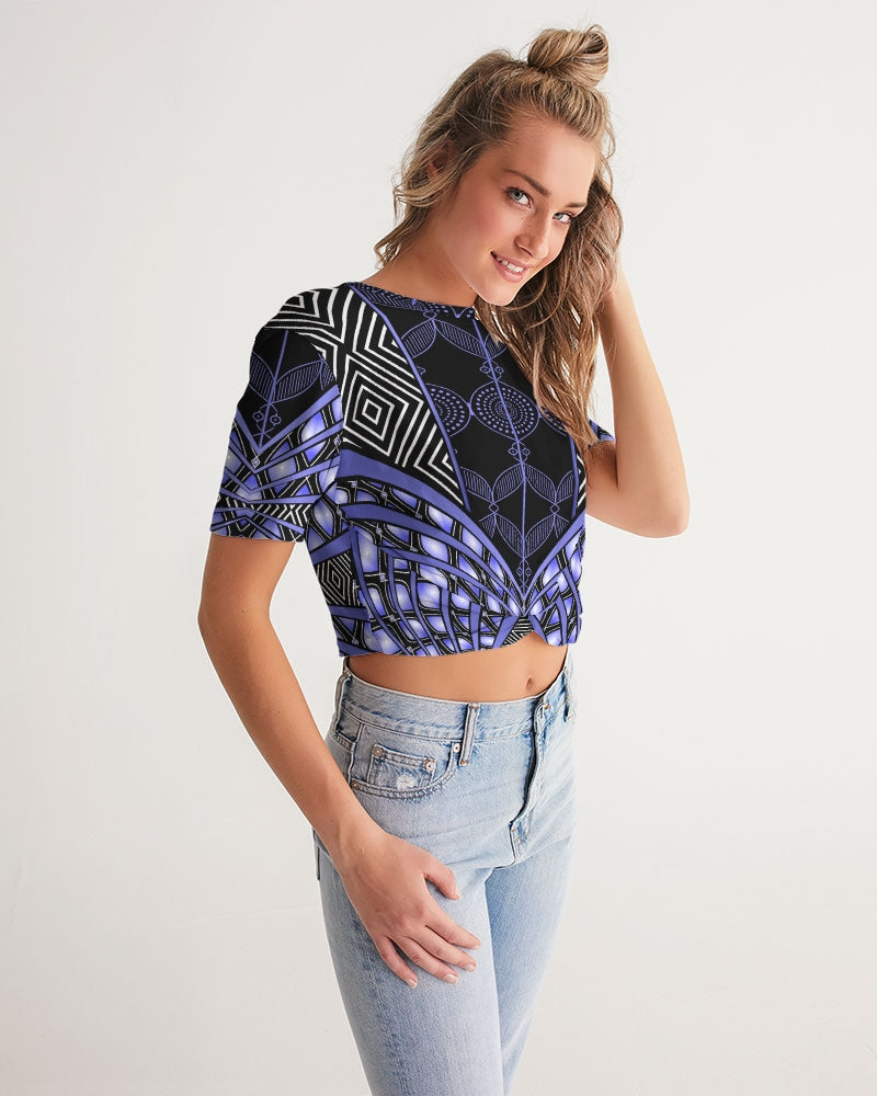 Cropped Tee-Sky Princess-Pat Sutton Designs