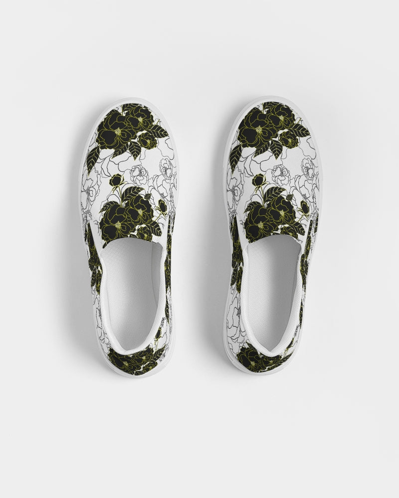 Women's Slip On - Peonie Noir-Pat Sutton Designs