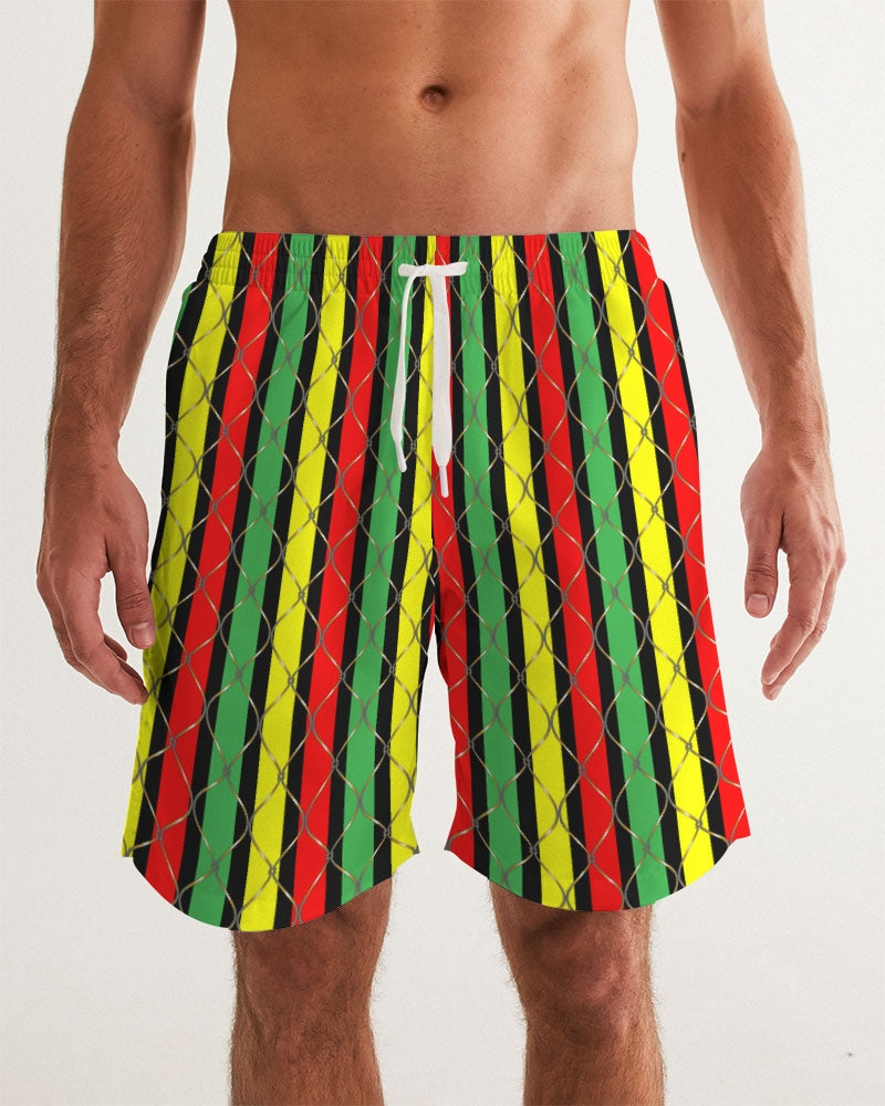 Men's Board Shorts- Caribbean Flair-Pat Sutton Designs