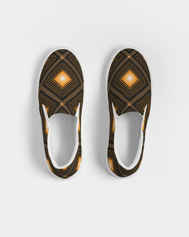 Men's Slip-On - Golden Mosaic-Pat Sutton Designs