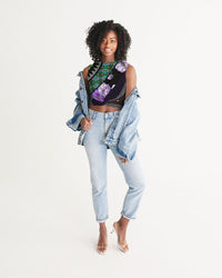 Women's Cropped Tank- Adorned-Pat Sutton Designs