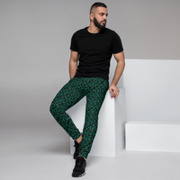 Men's Joggers -Shattered ( Forest)-Pat Sutton Designs