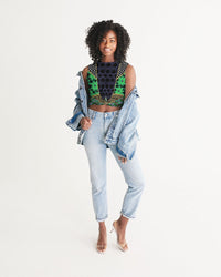 Women's Cropped Tank- Artist Canvas-Pat Sutton Designs
