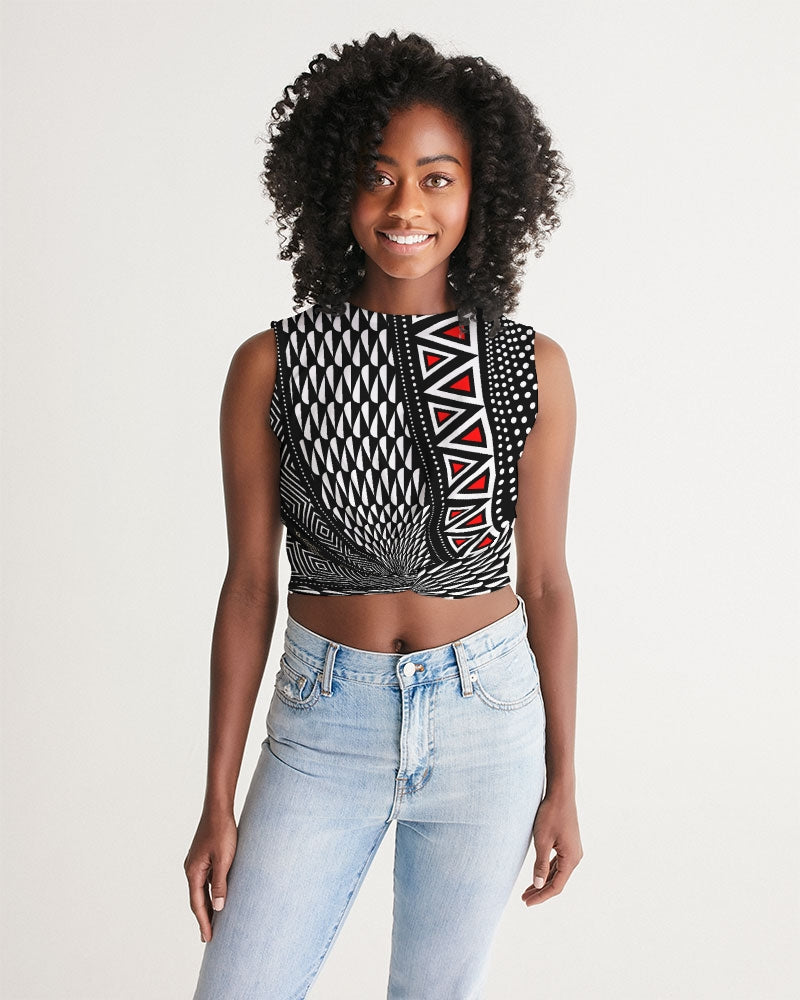 Women's Cropped Tank- Power Twist