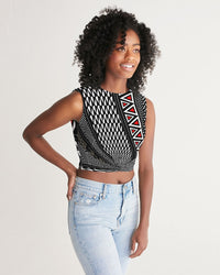 Women's Cropped Tank- Power Twist-Pat Sutton Designs