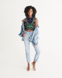 Women's Cropped Tank- Dakar-esque-Pat Sutton Designs
