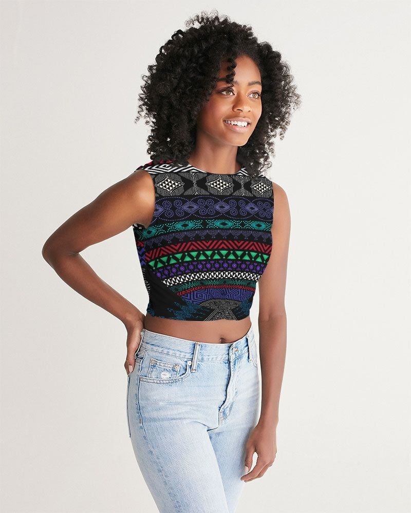 Women's Cropped Tank-Top Shelf-Pat Sutton Designs