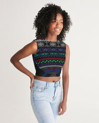 Women's Cropped Tank-Top Shelf-Pat Sutton Designs