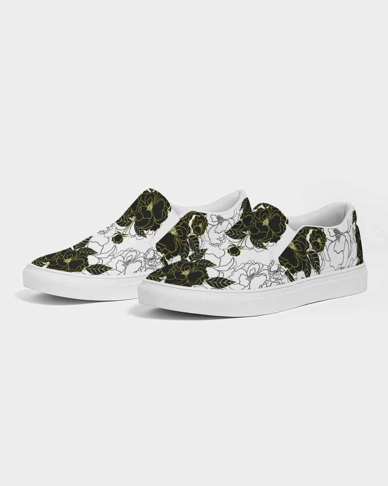 Women's Slip On - Peonie Noir-Pat Sutton Designs