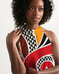 Women's Halter Dress- Essence Smash-Pat Sutton Designs