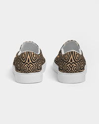 Men's Slip-On- Tan Tribal-Pat Sutton Designs