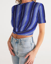 Cropped Tee- Midnight Blues-Pat Sutton Designs