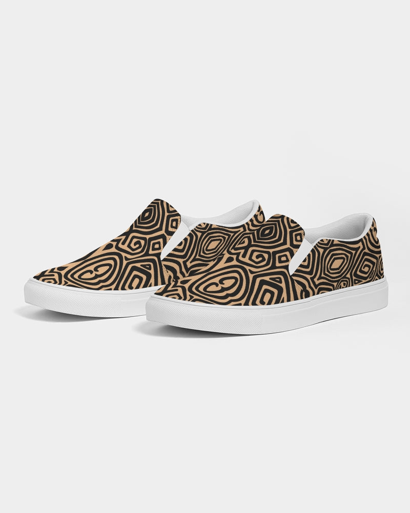 Men's Slip-On- Tan Tribal-Pat Sutton Designs