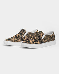 Men's Slip-On- Tan Tribal-Pat Sutton Designs