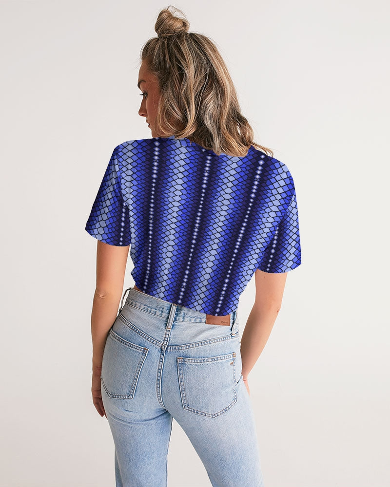 Cropped Tee- Midnight Blues-Pat Sutton Designs