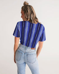Cropped Tee- Midnight Blues-Pat Sutton Designs