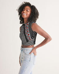 Women's Cropped Tank- Power Twist-Pat Sutton Designs