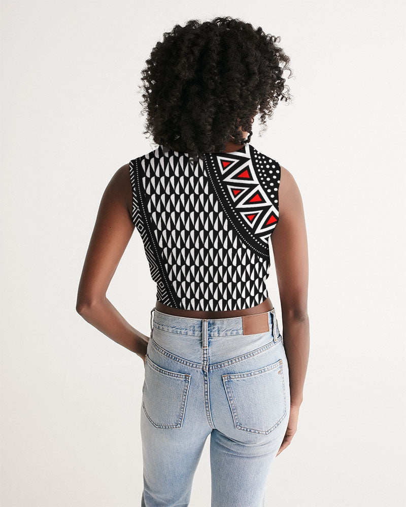 Women's Cropped Tank- Power Twist-Pat Sutton Designs