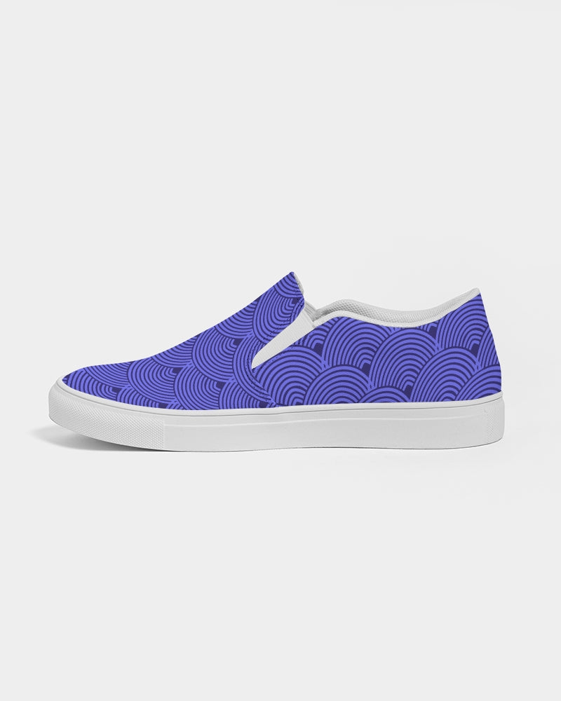 Women's Slip On- Dynamic Periwinkle-Pat Sutton Designs