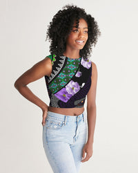 Women's Cropped Tank- Adorned-Pat Sutton Designs
